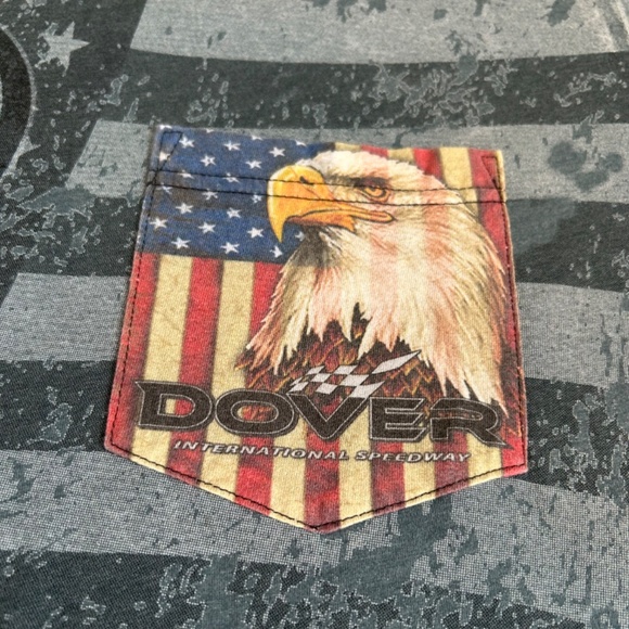 NASCAR Dover Speedway United We Stand Eagle Pocket Tshirt Fanatics M - Picture 3 of 3
